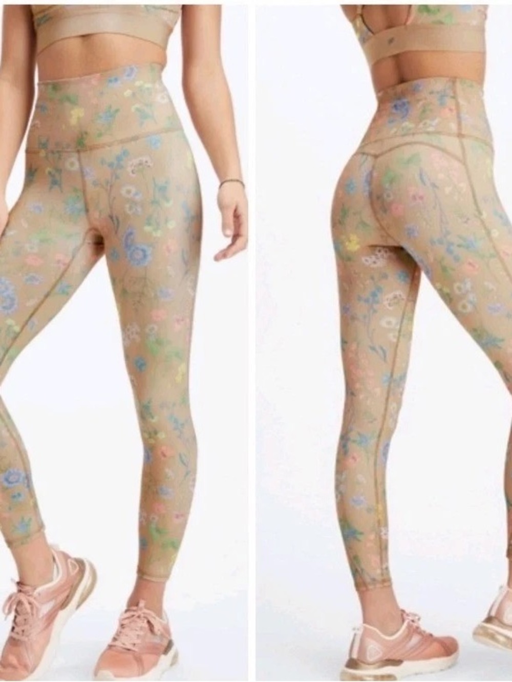 Fabletics Pastel Floral High-Waist Leggings with Pastel Print